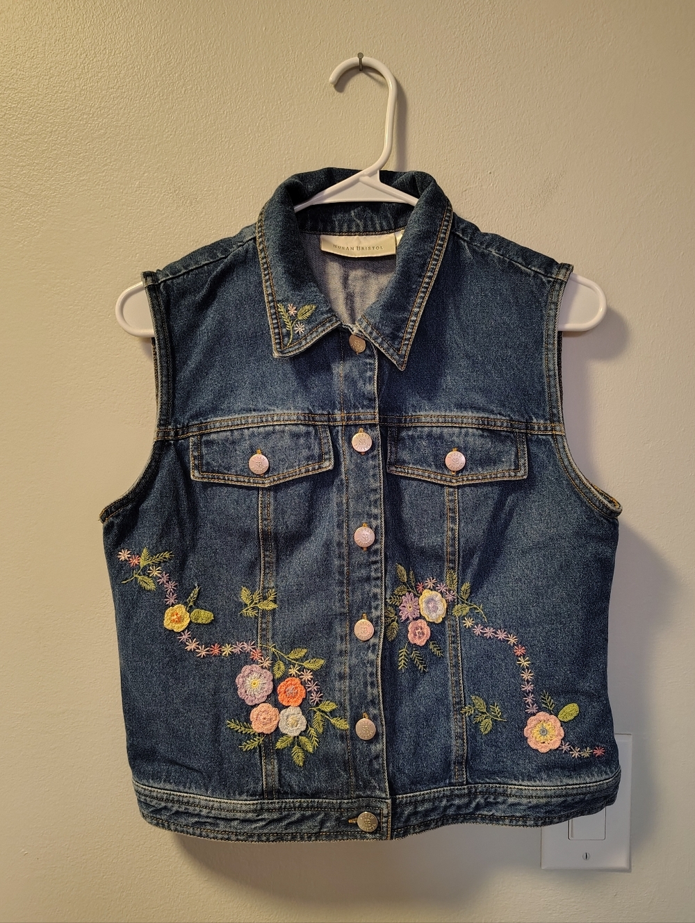 Vintage Susan Bristol Denim Jean Vest